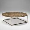 Circle Coffee Table - Dark emperador marble
