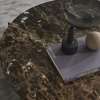 Circle Coffee Table - Dark emperador marble