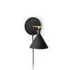 Cast Sconce Wall Lamp - Black