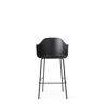 Harbour Bar Arm Chair - Black Steel Legs - Hard Shell