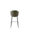 Harbour Bar Arm Chair - Black Steel Legs - Hard Shell