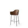 Harbour Bar Arm Chair - Black Steel Legs - Hard Shell