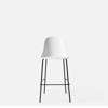Harbour Bar Height - Black Steel Legs - Hard Shell - White