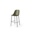 Harbour Bar Height - Black Steel Legs - Hard Shell - Olive