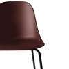 Harbour Bar Side Chair - Black Steel Legs - Hard Shell