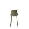 Harbour Bar Side Chair - Black Steel Legs - Hard Shell