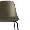 Harbour Bar Side Chair - Black Steel Legs - Hard Shell