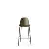 Harbour Bar Side Chair - Black Steel Legs - Hard Shell
