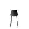 Harbour Bar Side Chair - Black Steel Legs - Hard Shell