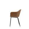 Harbour Dining Arm Chair - Black Steel Legs - Hard Shell
