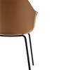 Harbour Dining Arm Chair - Black Steel Legs - Hard Shell