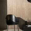 Harbour Dining Arm Chair - Black Steel Legs - Hard Shell