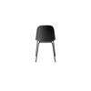 Harbour Dining Side Chair - Black Steel Legs - Hard Shell