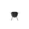 Harbour Dining Side Chair - Black Steel Legs - Hard Shell