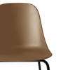 Harbour Dining Side Chair - Black Steel Legs - Hard Shell