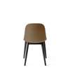 Harbour Dining Side Chair - Dark Oak Wood Legs - Hard Shell