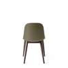Harbour Dining Side Chair - Dark Oak Wood Legs - Hard Shell