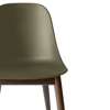 Harbour Dining Side Chair - Dark Oak Wood Legs - Hard Shell