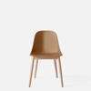 Harbour Dining Side Chair - Natural Oak Wood Legs - Hard Shell- Kahki