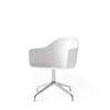 Harbour Swivel Arm Chair - Polished Aluminum Base - Hard Shell