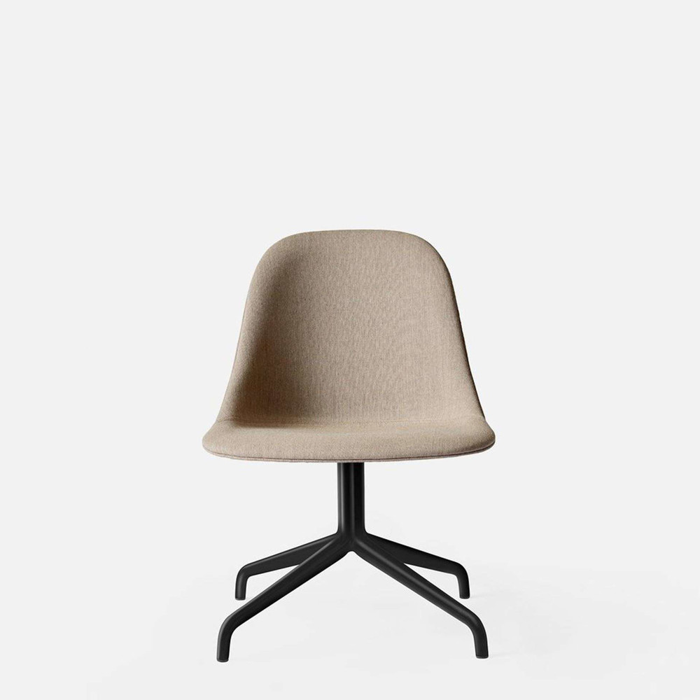 Harbour Swivel Side Chair - Black Steel Base - Remix 2 233