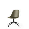 Harbour Swivel Side Chair - Black Steel Base - Hard Shell