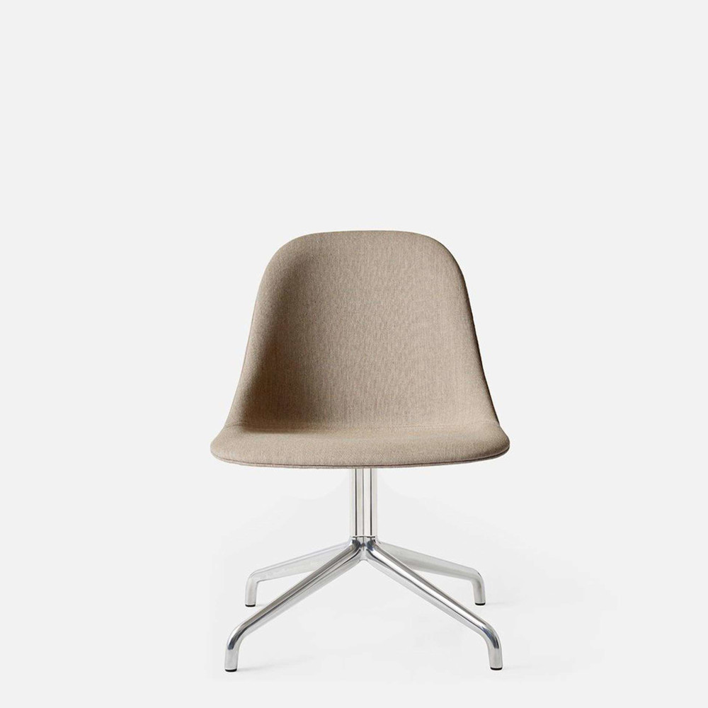 Harbour Swivel Side Chair - Polished Aluminum Base - Remix 2 233