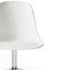 Harbour Swivel Side Chair - Polished Aluminum Base - Hard Shell