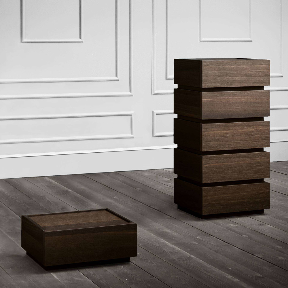 Super Stackable 22" Nightstand - heat- treated oak