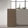 Slim Dresser 5 Drawers - oak castoro