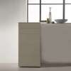 Slim Dresser 5 Drawers Lacquer Finish - grigio aston 7039