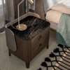Settanata Nightstand - Black Laminum Top