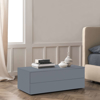 Slim Dresser 2 Drawers Lacquer Finish - grigio polvere