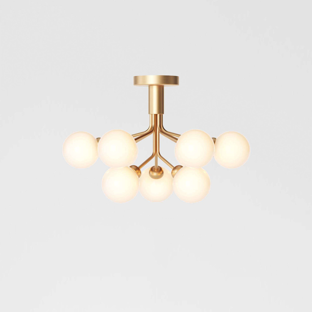 Apiales 9 Ceiling brushed Brass Opal