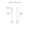 Diagram - Superluna Floor Lamp Black