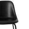 Harbour Side Chair - Black Steel Legs - Dakar Black