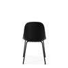 Harbour Side Chair - Black Steel Legs - Dakar Black