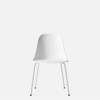 Harbour Dining Side Chair - White Steel Legs - Hard Shell- White