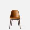Harbour Dining Side Chair - Dark Oak Wood Legs - Dakar Cognac