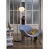 Alba Floor Lamp One Arm - Satin Brass