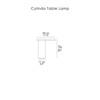 Diagram - Cylinda Table Lamp