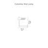 Diagram - Colombo Wall Lamp