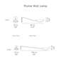 Diagram - Plume Wall Lamp