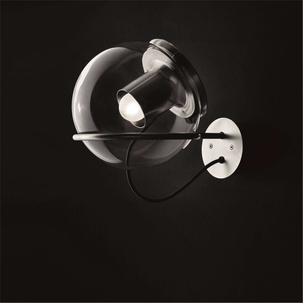 The Globe Wall Lamp Satin Nickel