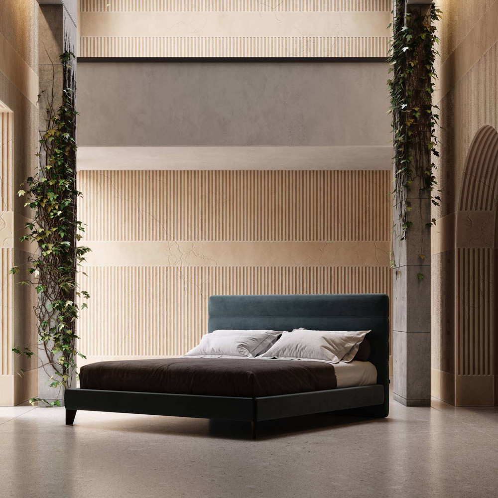 Domkapa-Price Category 1-Powell 100% Polyester Velvet - Dark Blue