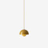 Flowerpot Pendant VP1 - Mustard - Light On