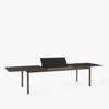 Patch Extendable Dining Table - Oiled Walnut with Cacao Orinoco Top