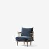 Fly SC10 Lounge Armchair - Smoked Oak - Velvet-10 Twilight