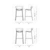 Diagram - Pavilion AV7 & AV9 Counter Bar Chair