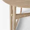 Drop Leaf HM5 Side Table - White oiled oak close up